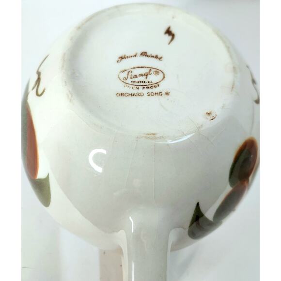 Vintage Stangl Pottery Orchard Song Teapot Hand Painted Fruit Mid Century - Picture 7 of 11